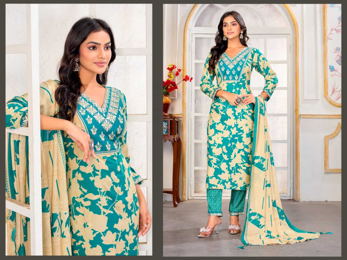 Gori Chanderi Cotton Designer Kurti
