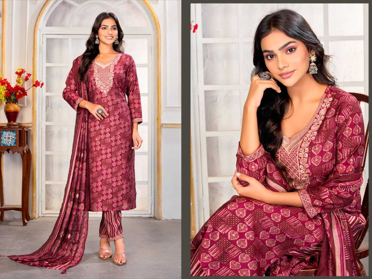 Gori Chanderi Cotton Designer Kurti