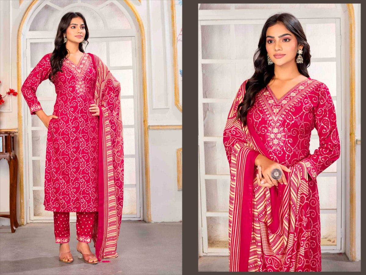 Gori Chanderi Cotton Designer Kurti