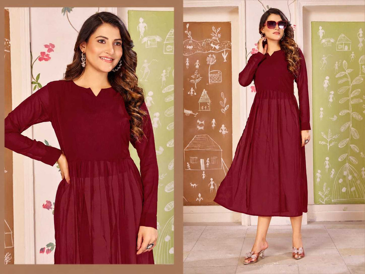 Kasturi Georgette Party Wear Kurti