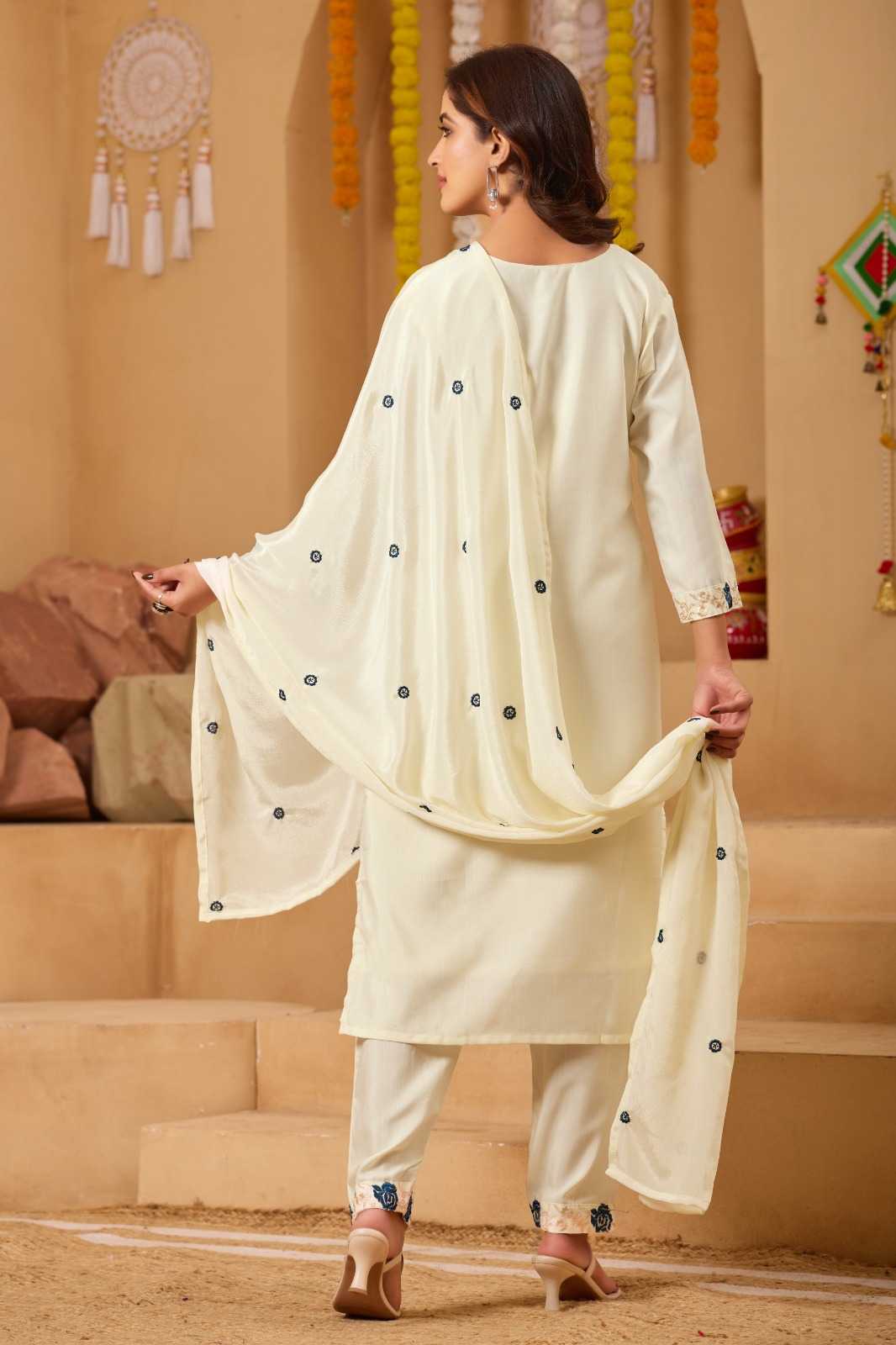 Rayon Embroidery Suit