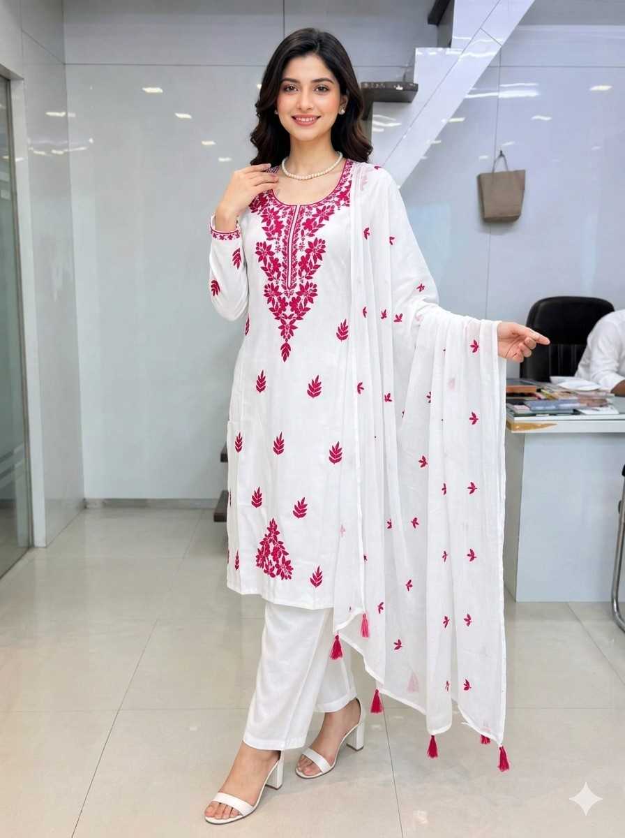 Rayon Embroidery Suit