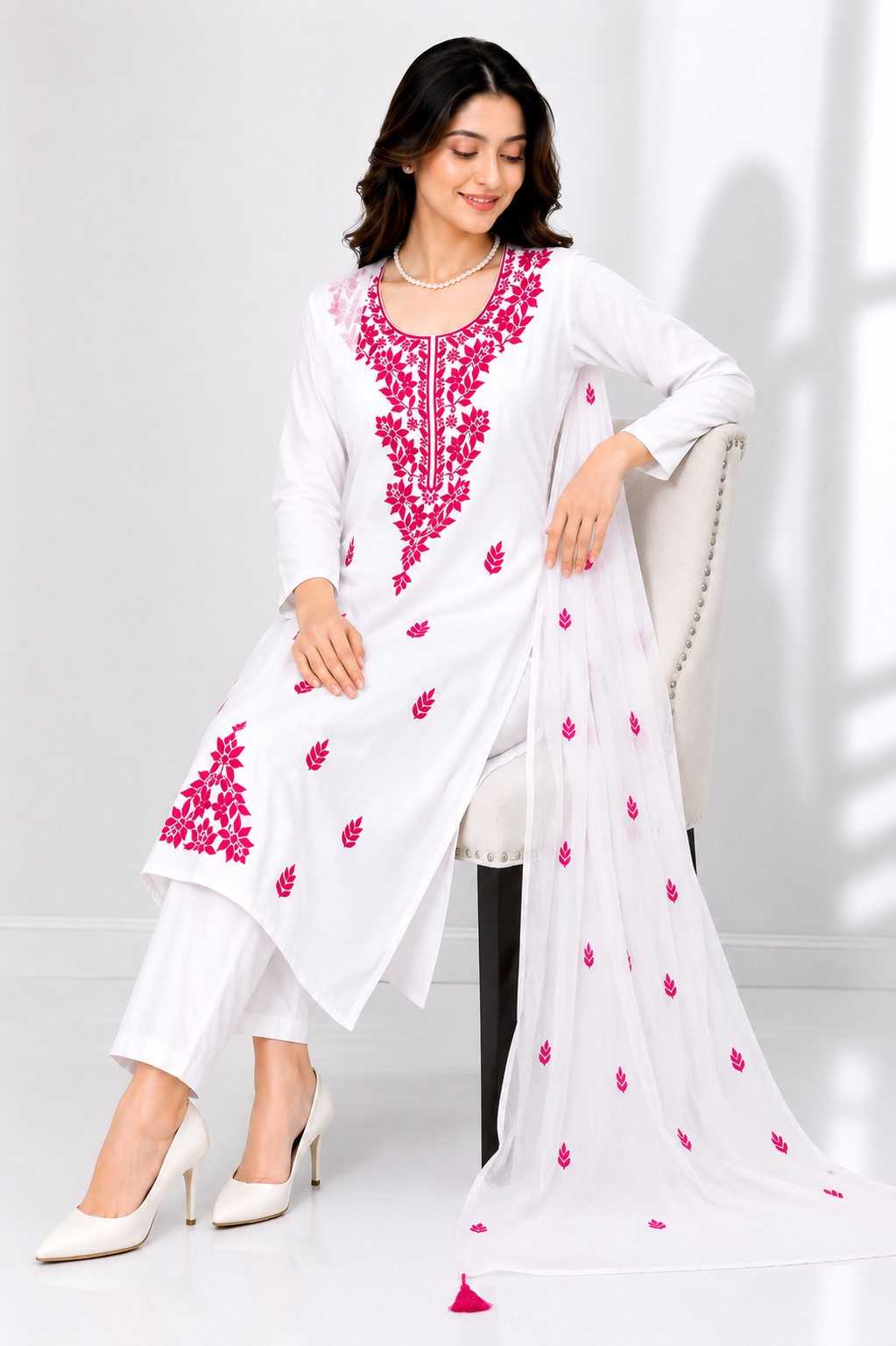 Rayon Embroidery Suit