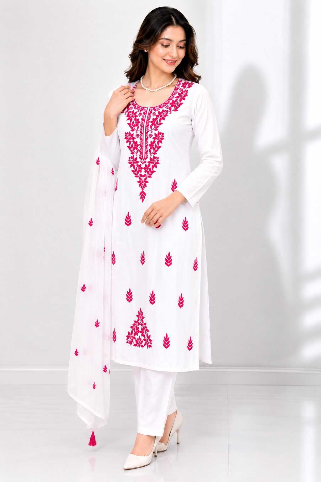 Rayon Embroidery Suit