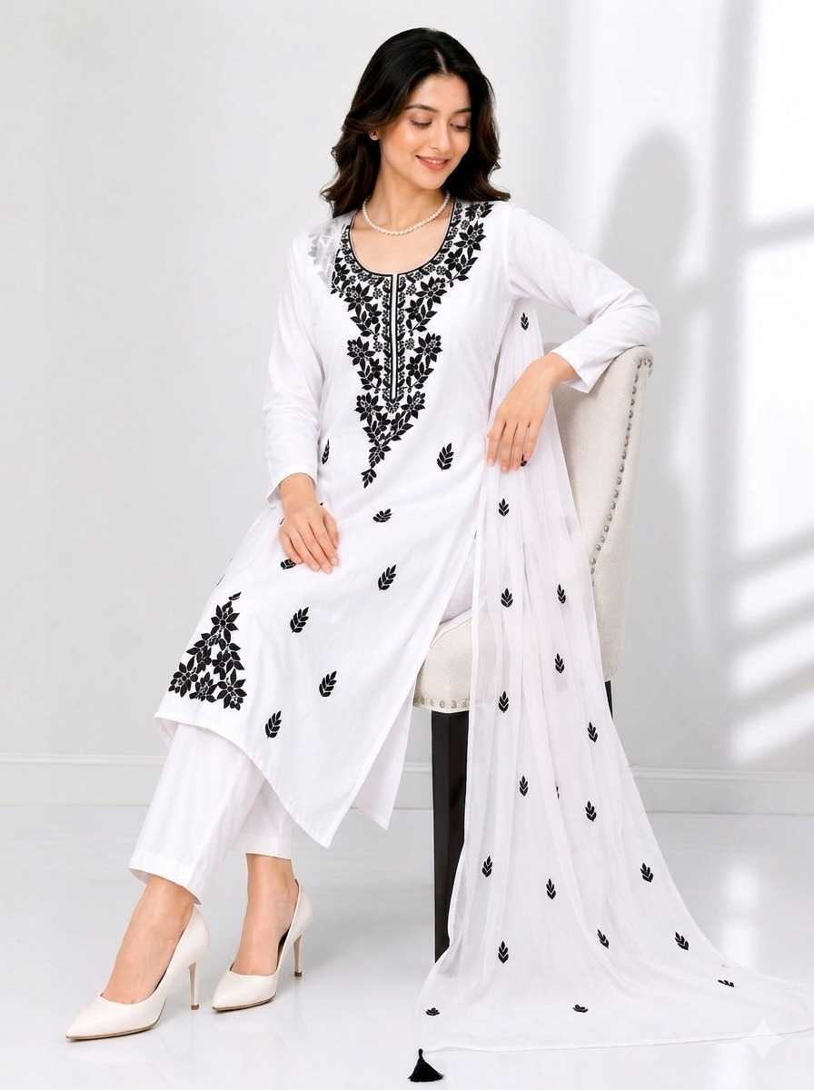 Rayon Embroidery Suit