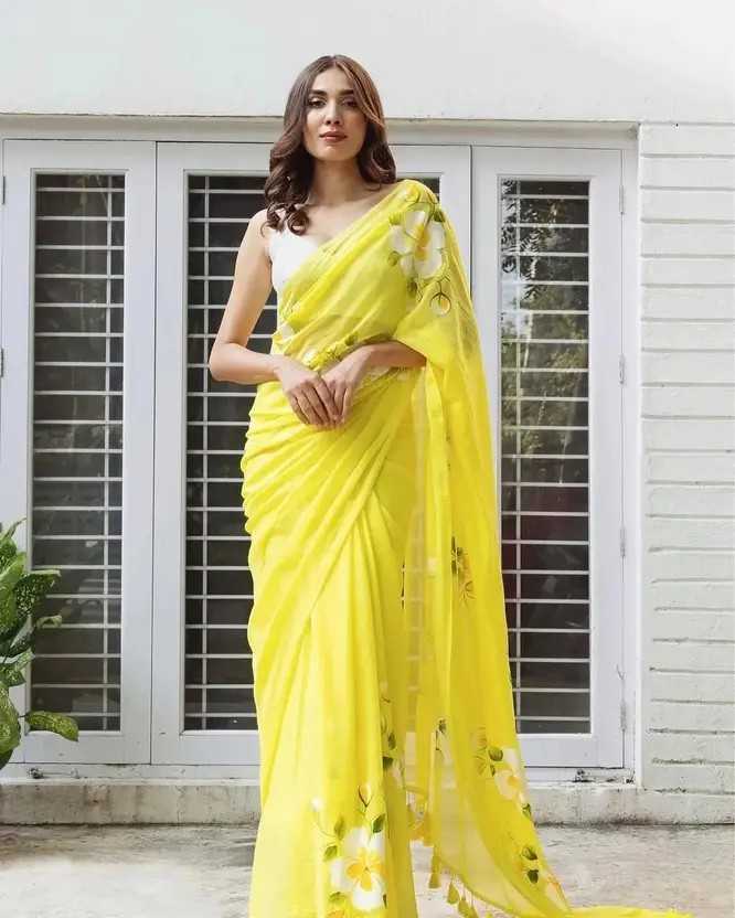 Linen Designer Saree