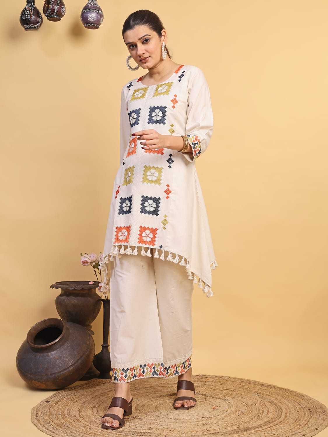 Cotton Embroidery Suit