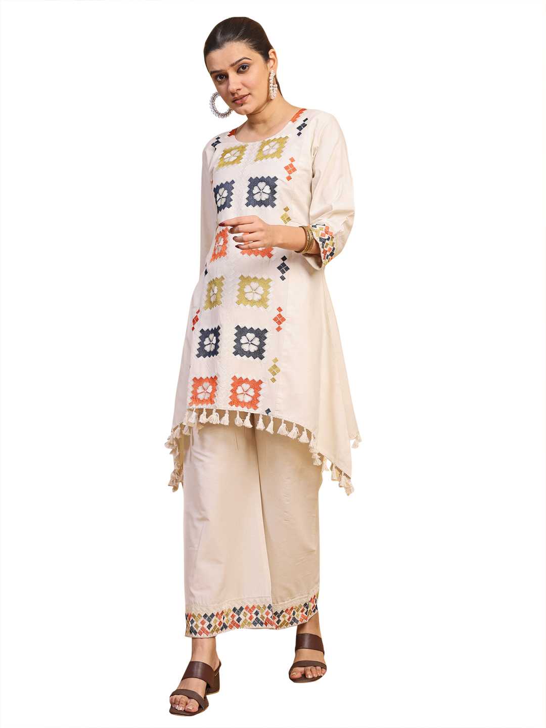 Cotton Embroidery Suit