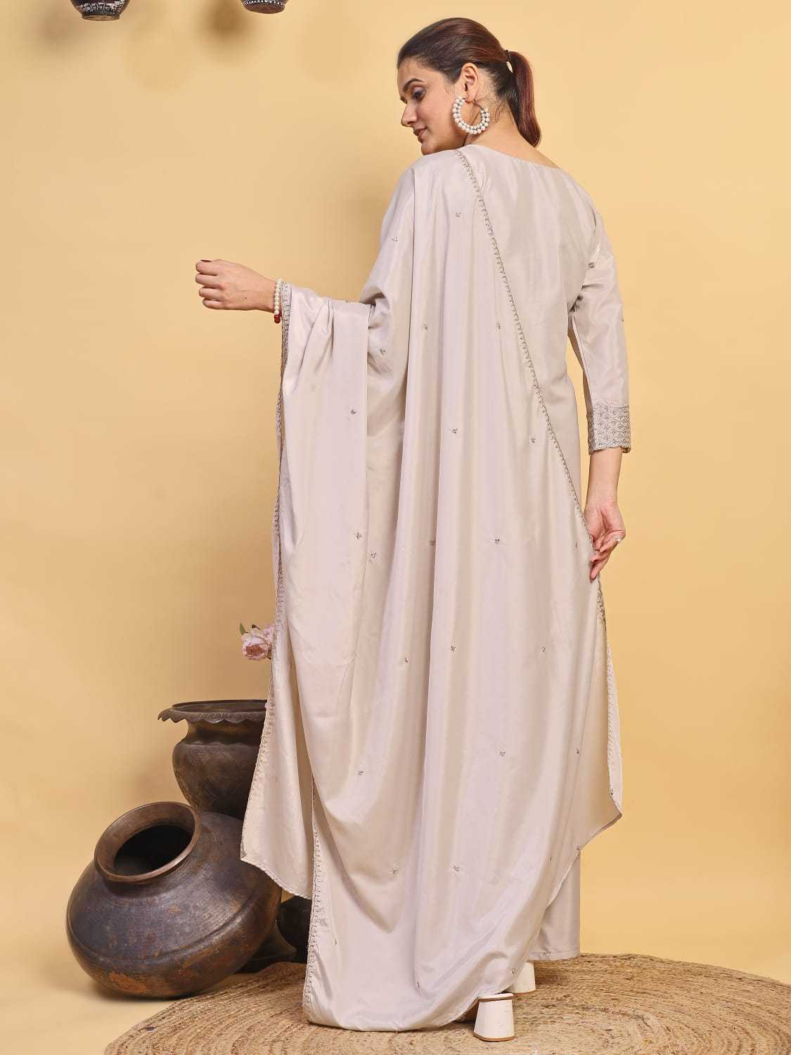 Pure Silk Embroidery Suit