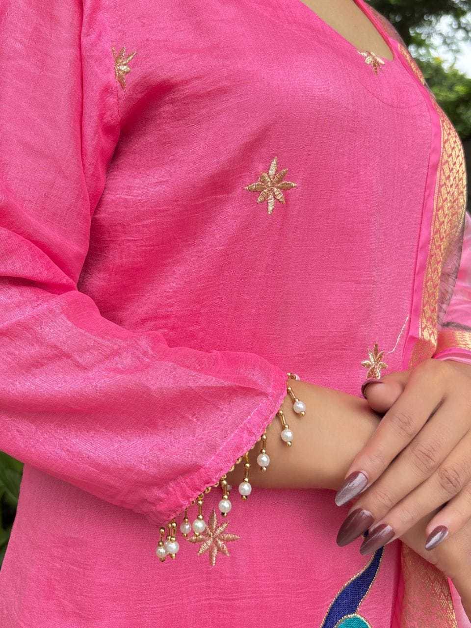 Kavya Vichitra Silk Printed Suit