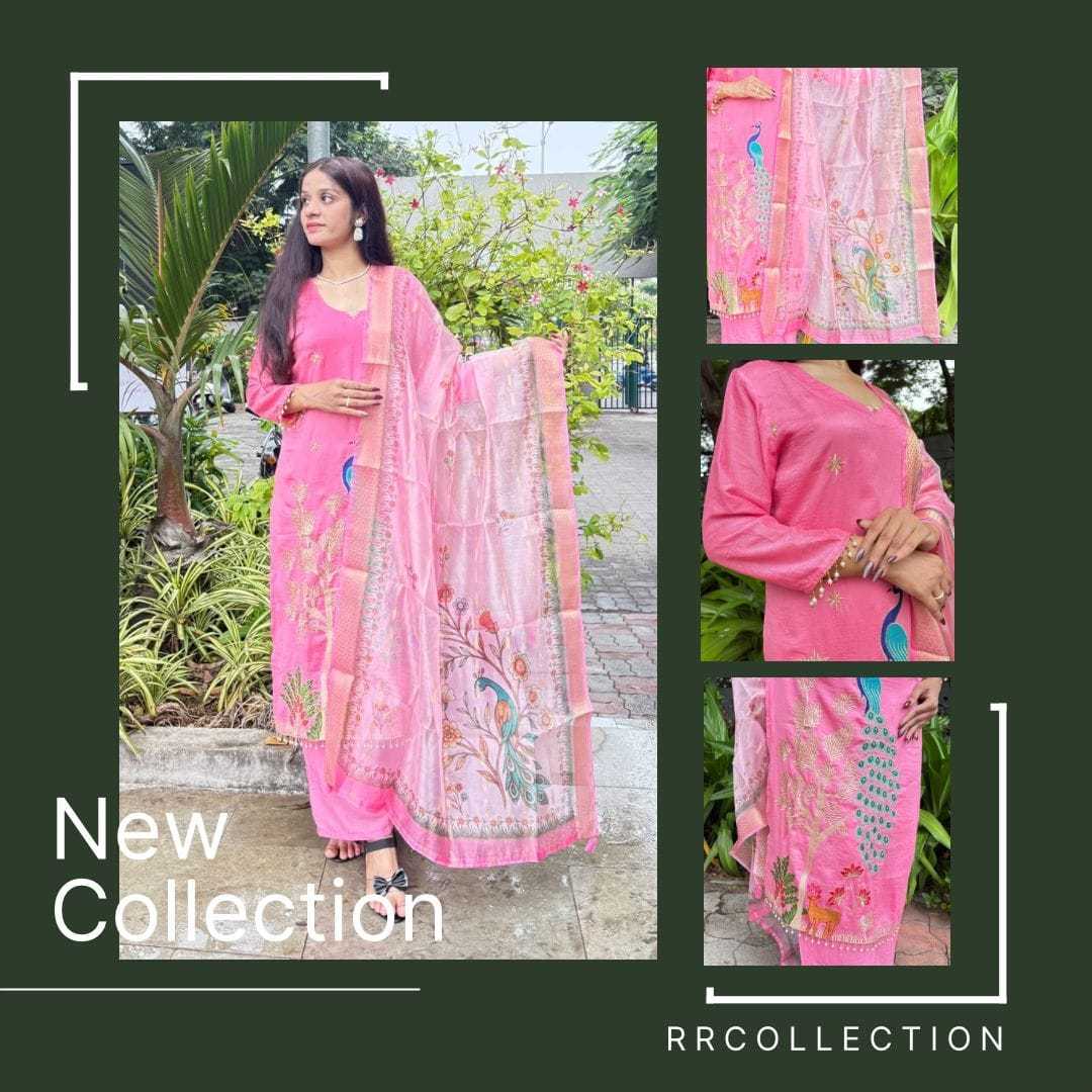 Kavya Vichitra Silk Printed Suit
