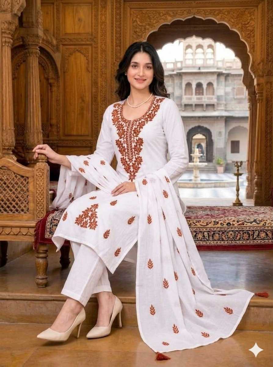 Rayon Embroidery Suit