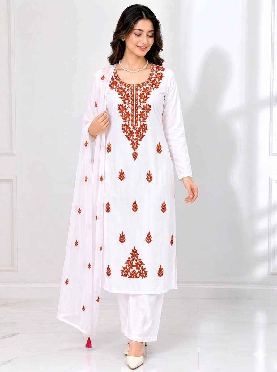 Rayon Embroidery Suit
