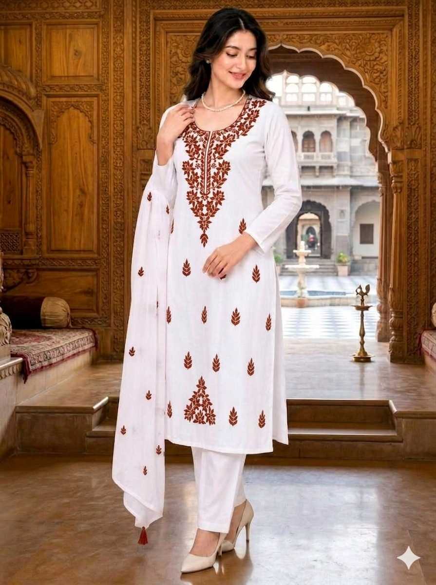 Rayon Embroidery Suit