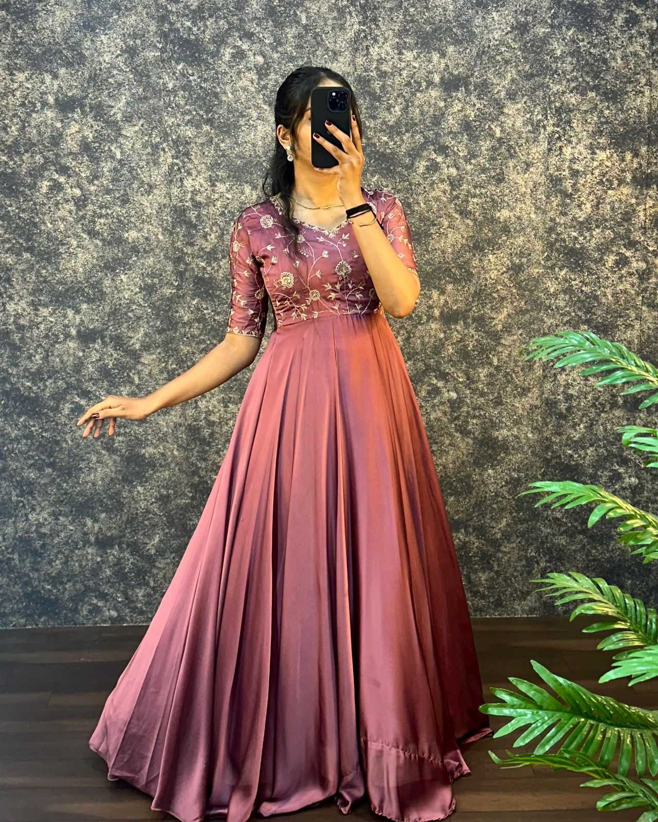 Satin Fancy Gown