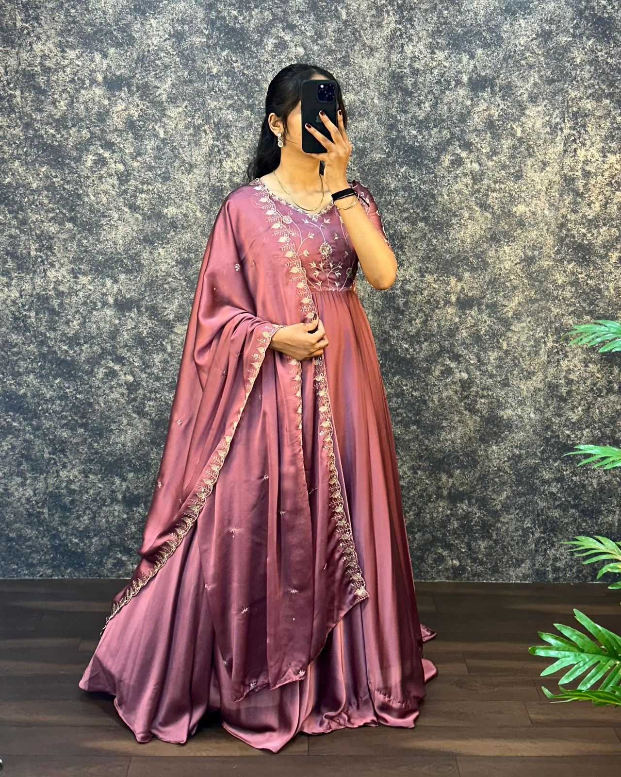 Satin Fancy Gown