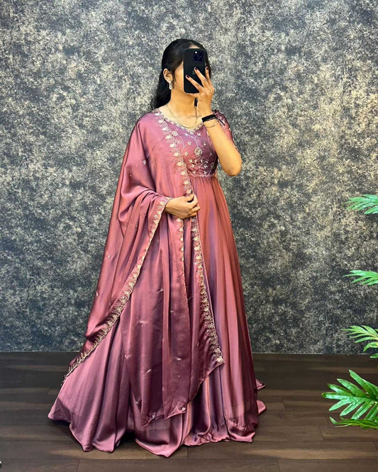 Satin Fancy Gown