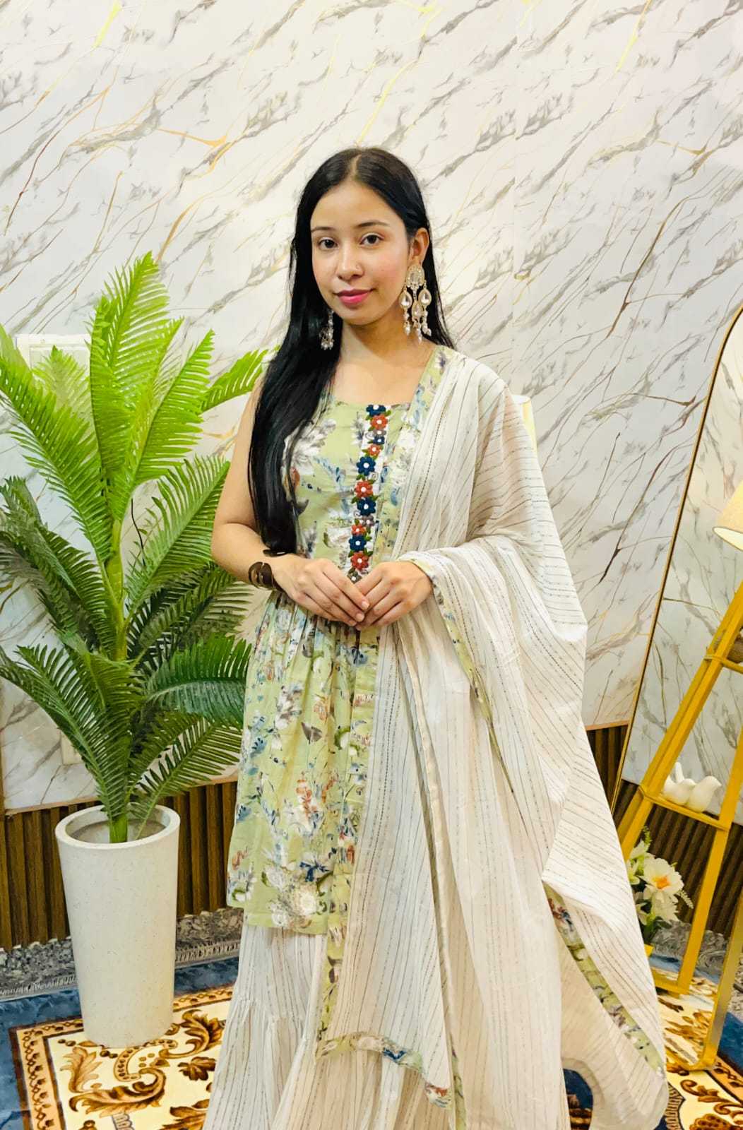 Pure Cotton Printed Suit