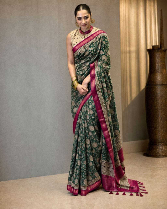 Apsara Silk Printed Saree