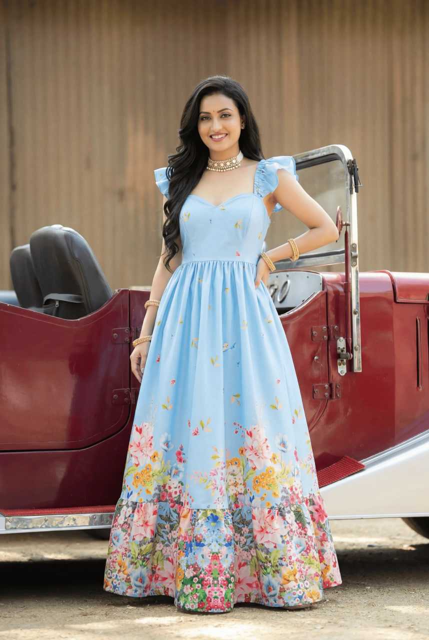 Bloom Soft Silk A-line Dress