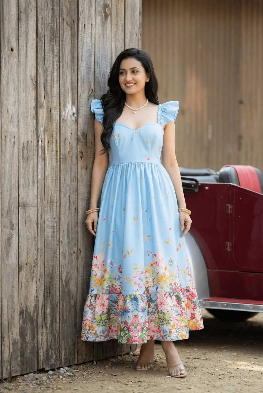 Bloom Soft Silk A-line Dress