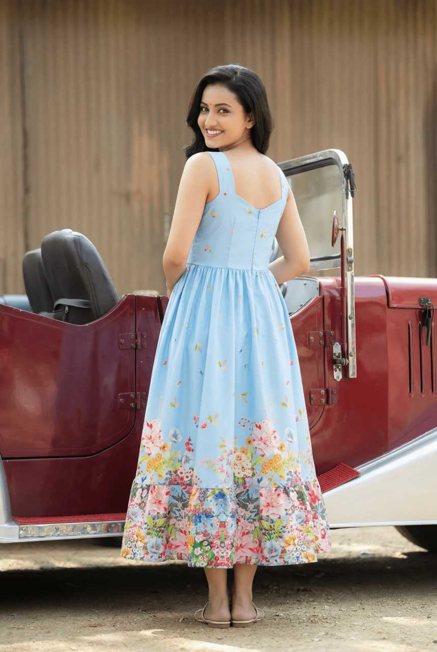 Bloom Soft Silk A-line Dress