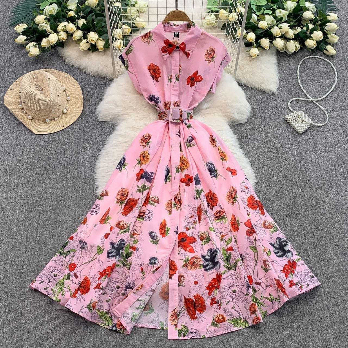 Collar Georgette Designer Dress