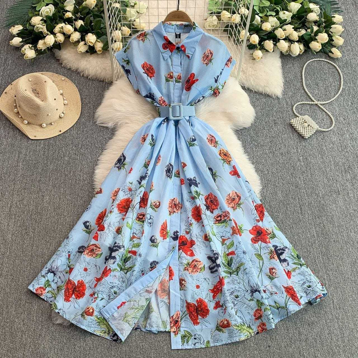 Collar Georgette Designer Dress