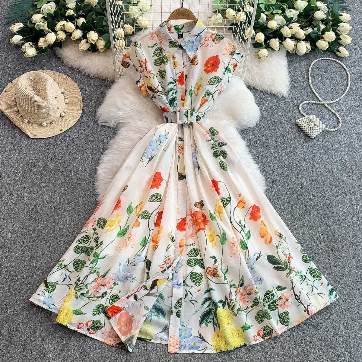 Collar Georgette Designer Dress