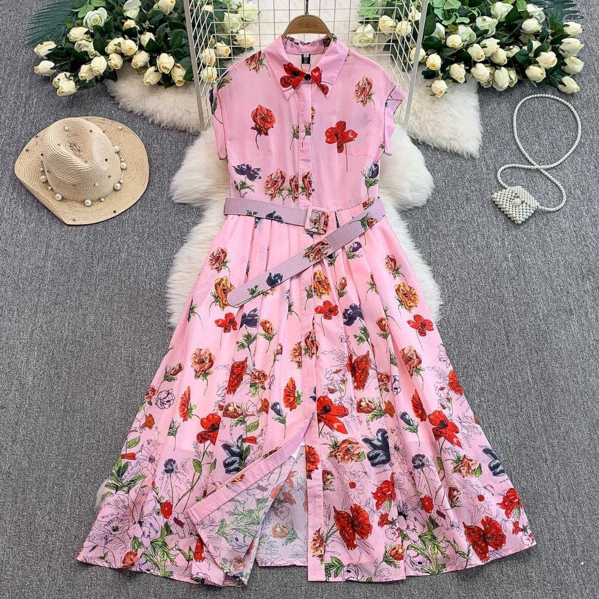 Collar Georgette Designer Dress