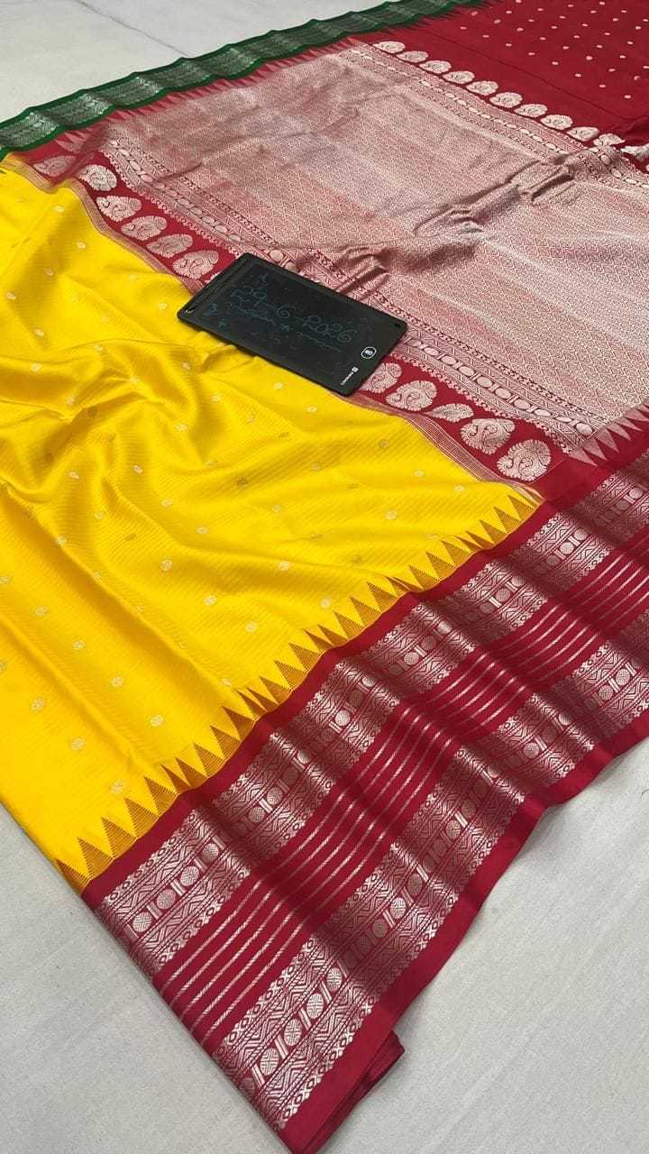 Crepe Silk Designer Saree in Sky Blue