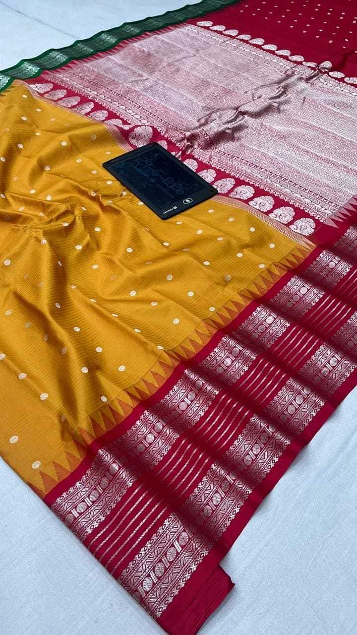 Crepe Silk Designer Saree in Sky Blue