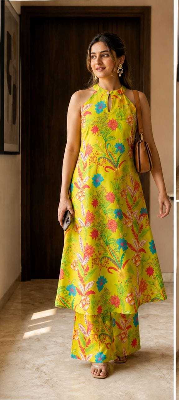 Fabric Linen Designer Kurti