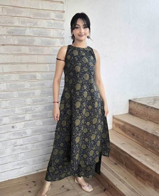 Inch Linen Party Wear Kurti