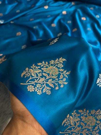 Jaal Satin Silk Designer Saree