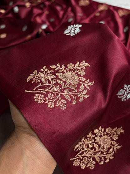 Jaal Satin Silk Designer Saree