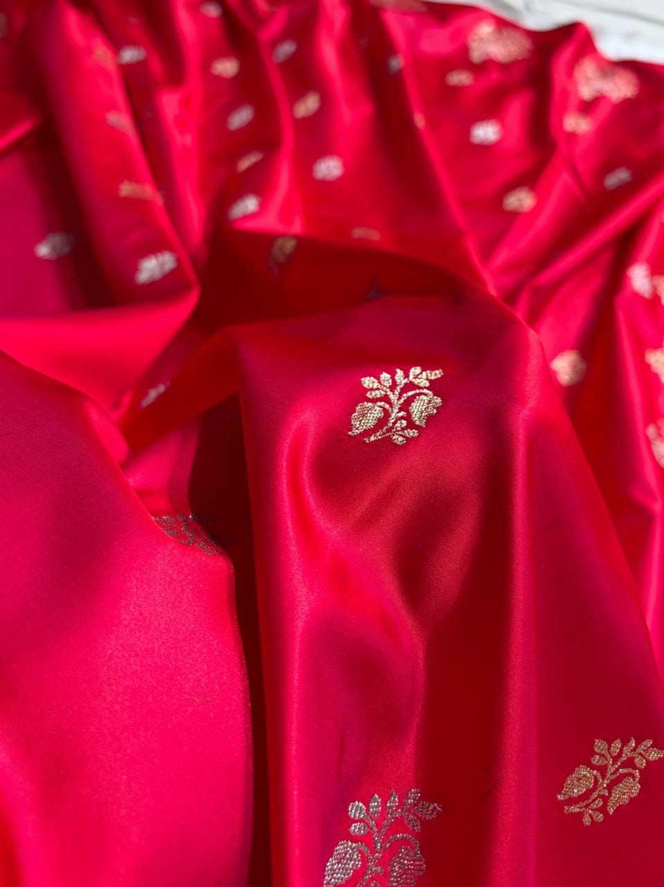 Jaal Satin Silk Designer Saree