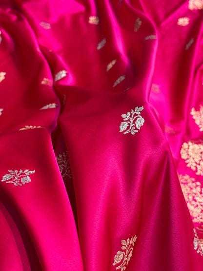 Jaal Satin Silk Designer Saree