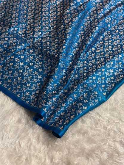 Jaal Satin Silk Designer Saree