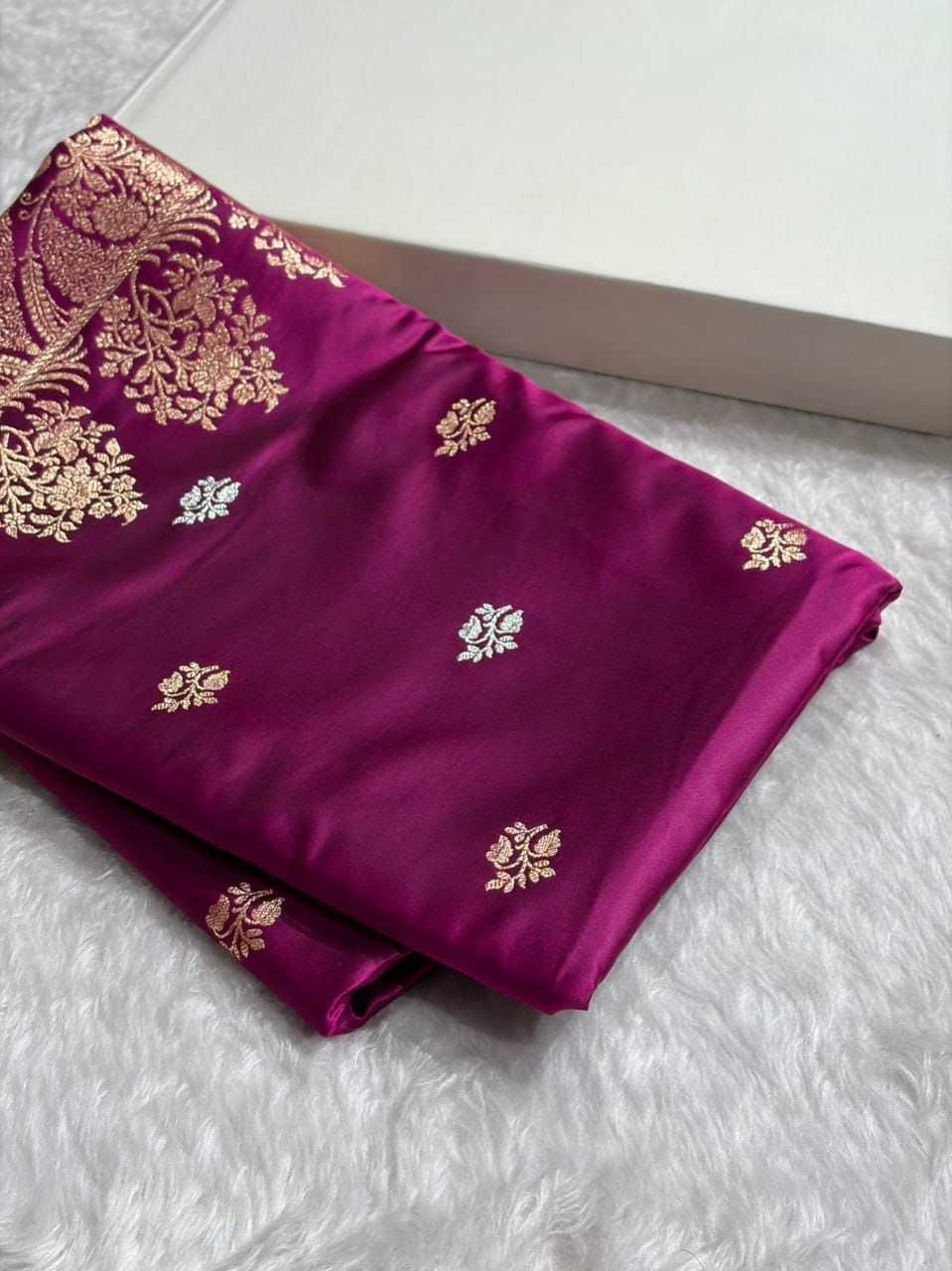 Jaal Satin Silk Designer Saree