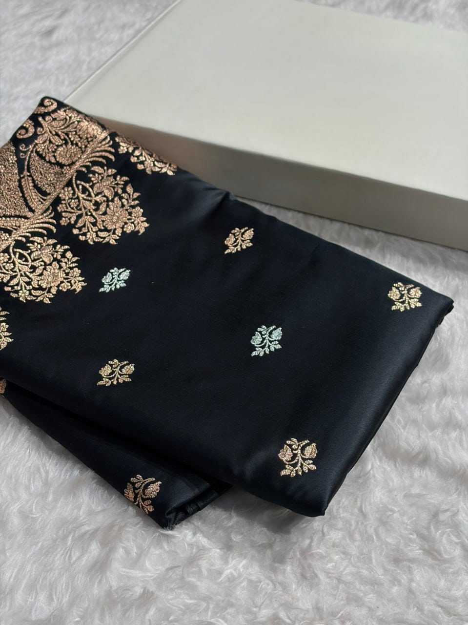 Jaal Satin Silk Designer Saree