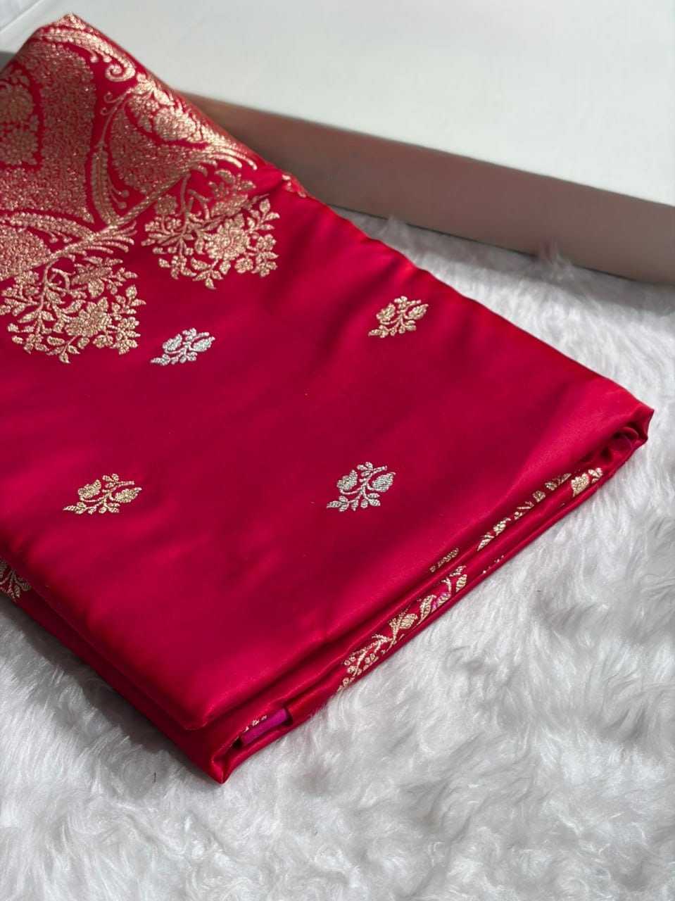 Jaal Satin Silk Designer Saree