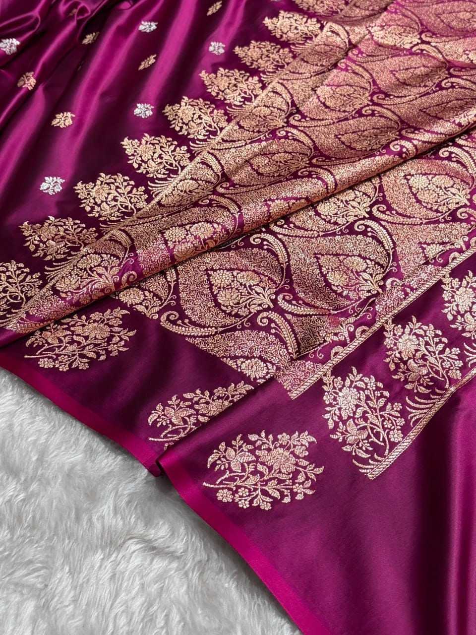 Jaal Satin Silk Designer Saree