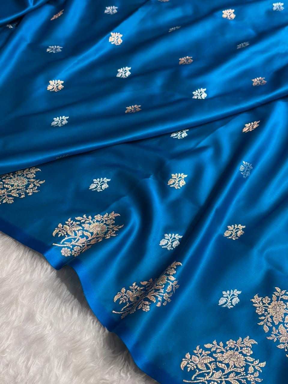 Jaal Satin Silk Designer Saree