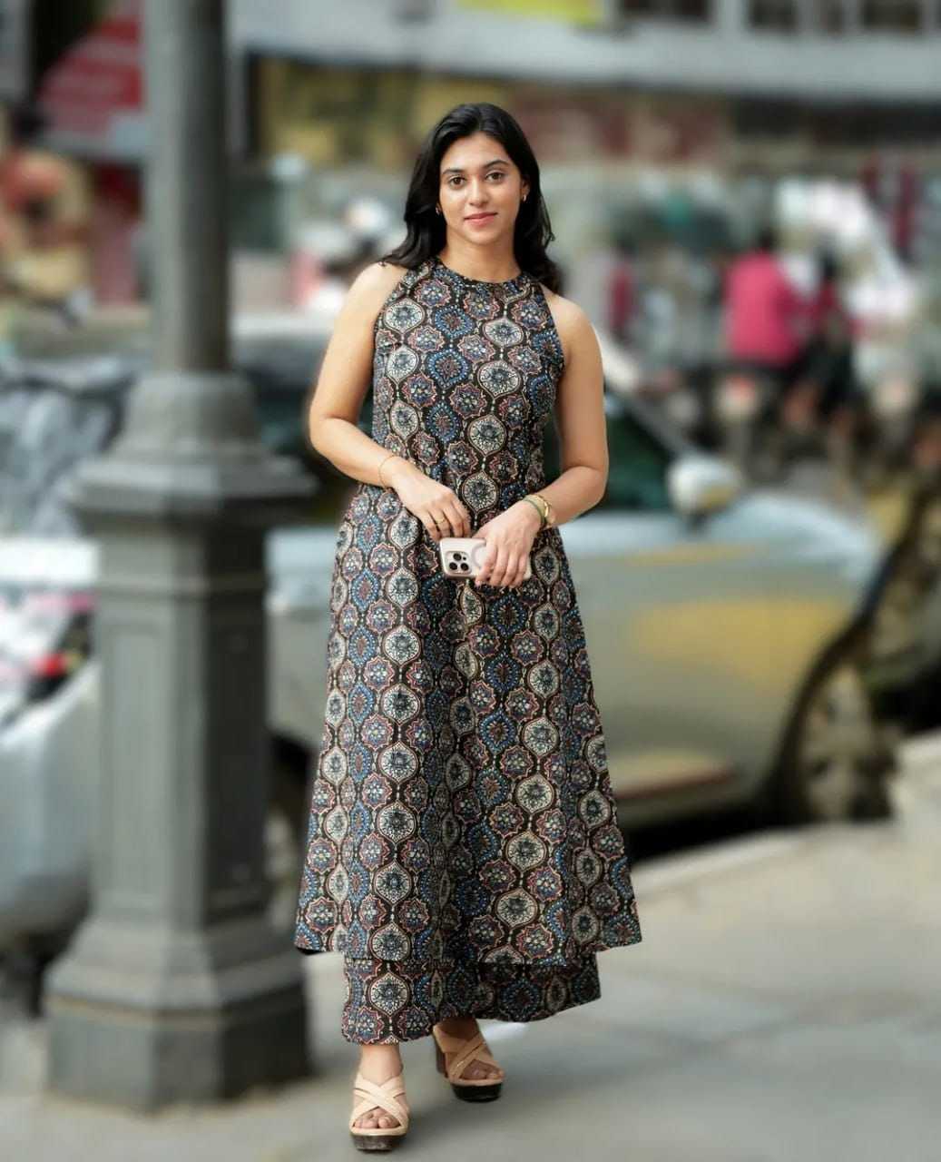 Linen Designer Kurti