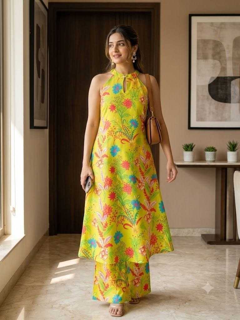 Llow Linen Printed Kurti