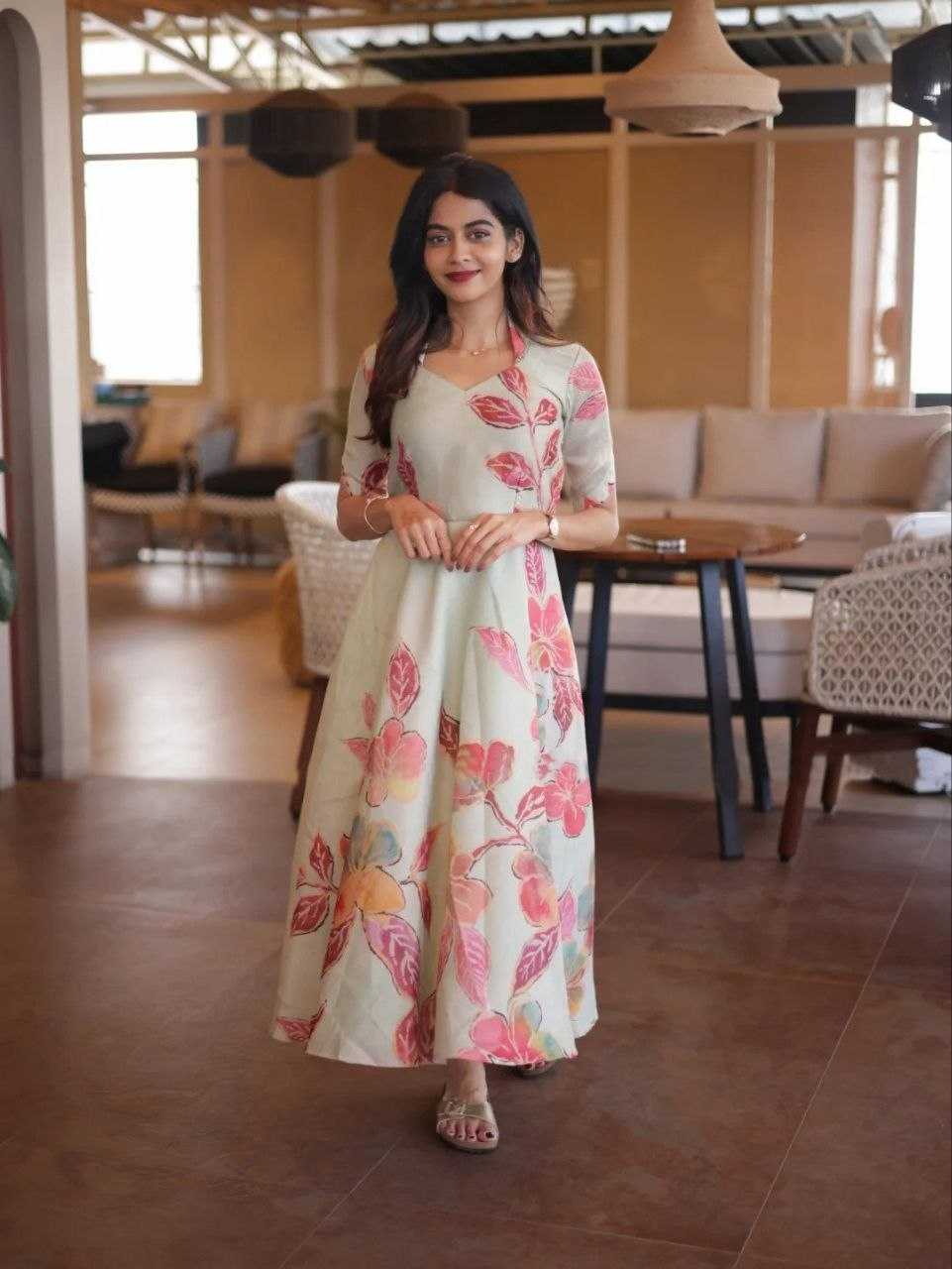 Mint Cotton Maxi Dress