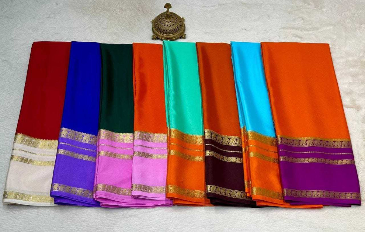 Nylon Mysore Silk Designer Saree