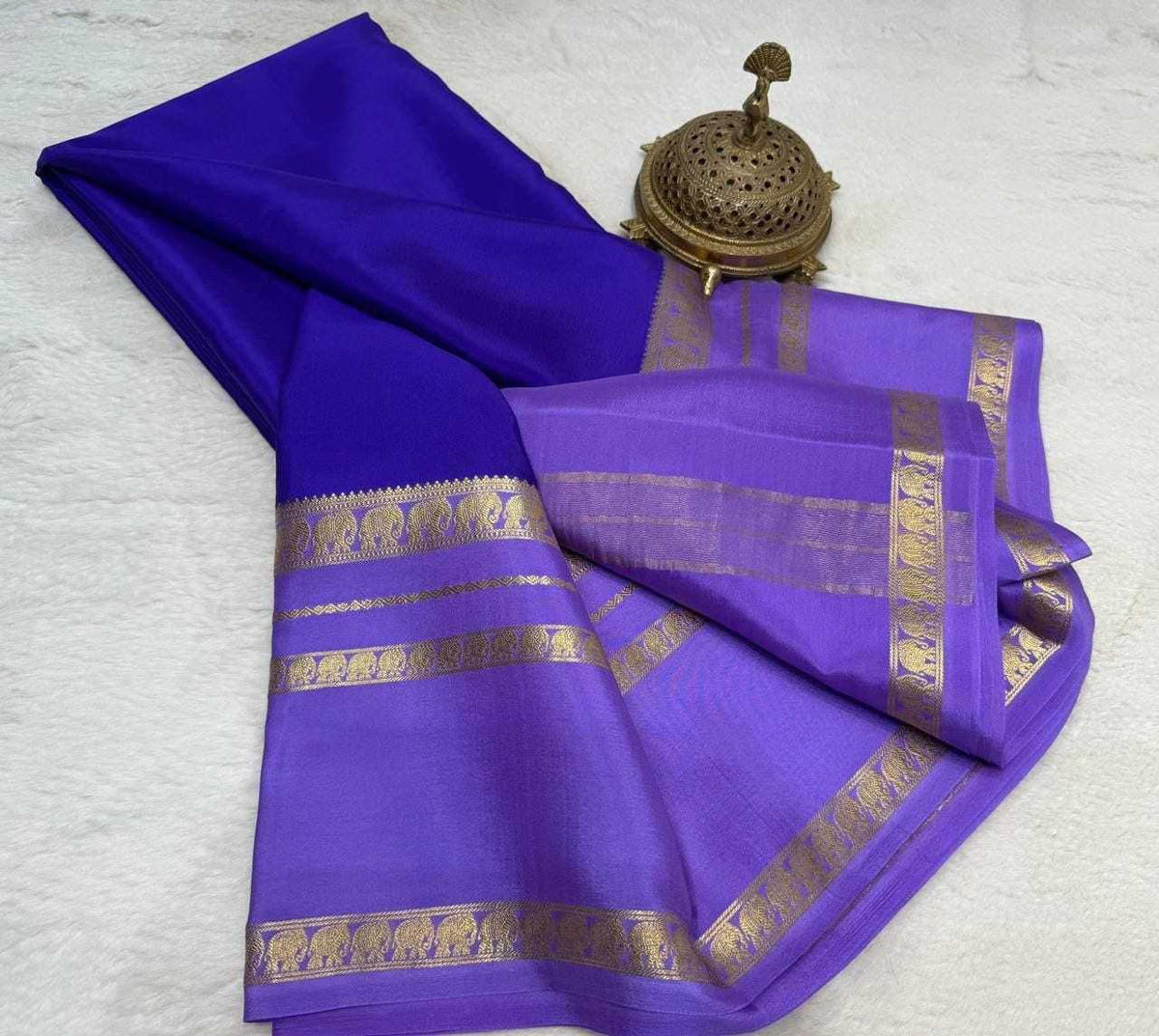 Nylon Mysore Silk Designer Saree