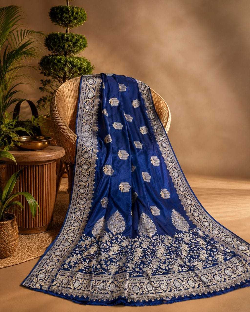 Satin Silk Jacquard Saree
